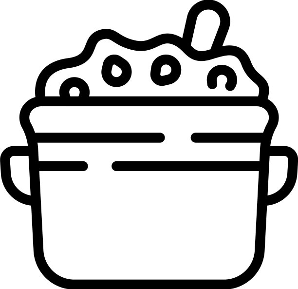 煮荞麦图标勾勒田野自然图片下载