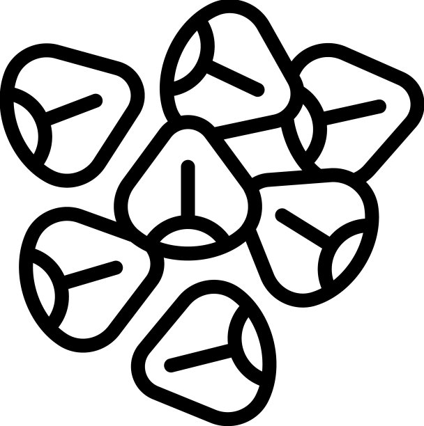 农业荞麦图标轮廓有机图片下载