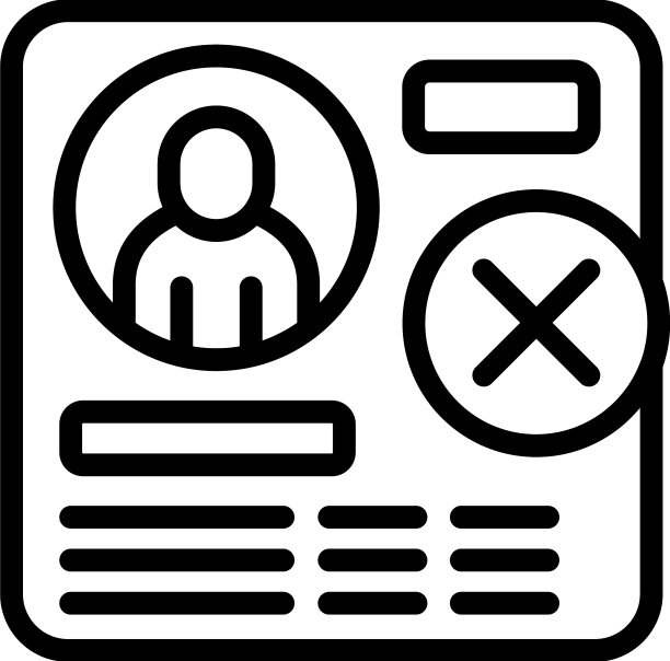 删除社交账号图标大纲图片下载