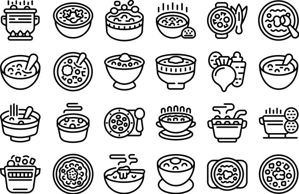 罗宋汤图标轮廓甜菜食品图片下载
