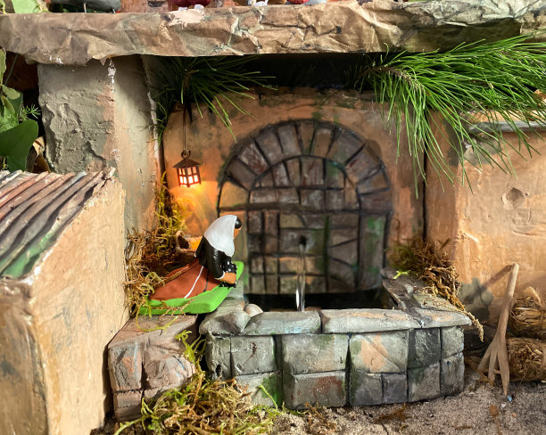 传统耶稣诞生场景的人物图片下载