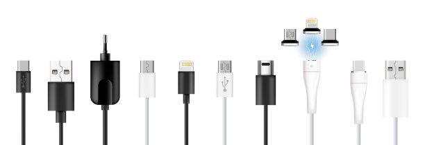 智能手机充电插头套装图片下载