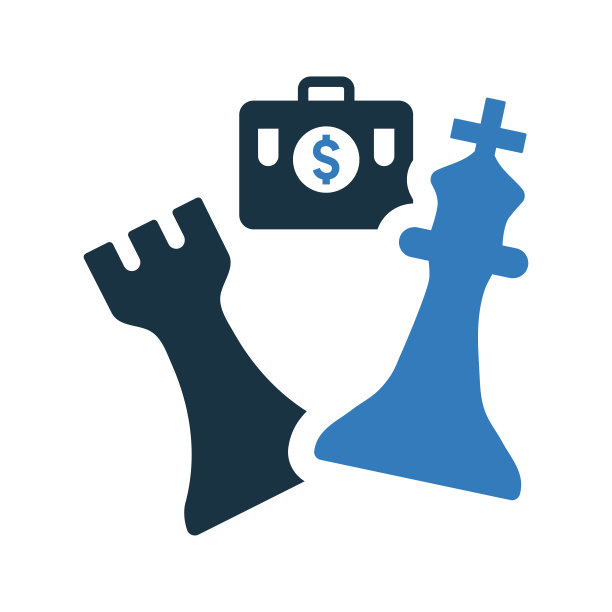商业：将军，国际象棋图标，矢量图图片下载