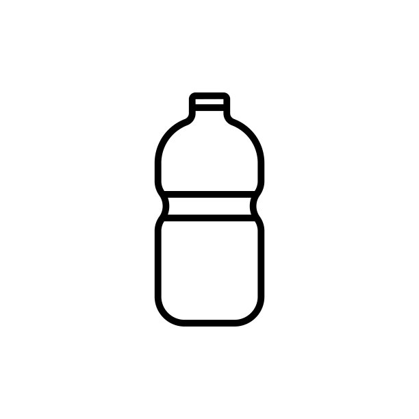 矿物瓶图标说明。线图标样式。图标与健身有关。简单的矢量设计可编辑图片下载