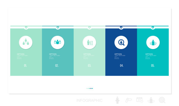 矢量插图，信息图设计，模板，业务，信息，与5个选项或步骤股票插图信息图，数字5，步骤，图标，时间轴-视觉辅助，图标集图片下载