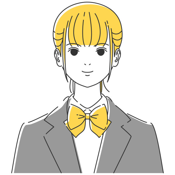 高中女生的正面B |黄色图片下载