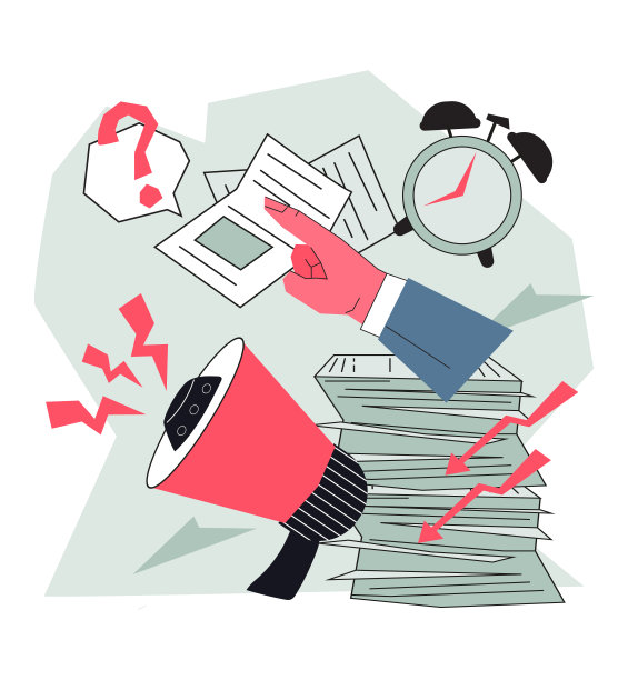 限期经营理念，平面卡通矢量插画。图片下载