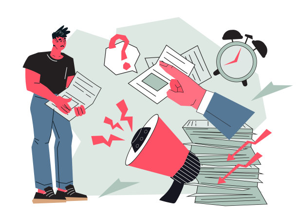 有压力的员工在截止日期和时间限制下加班，矢量。图片下载