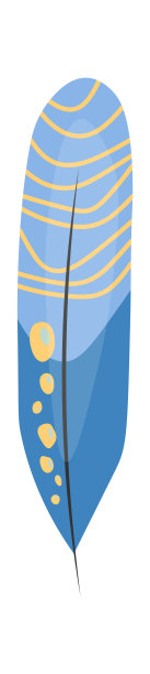 彩色部落羽毛。矢量图图片下载