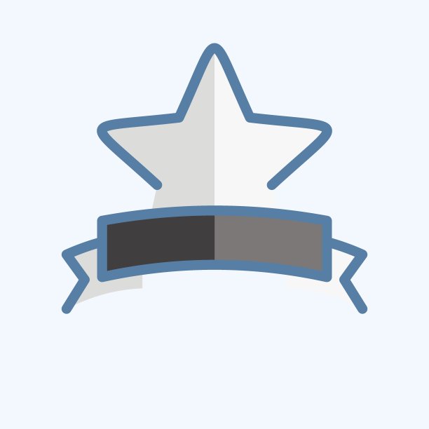 偶像奖明星。与星星符号有关。涂鸦风格。设计简单，可编辑。简单的说明。简单的矢量图标图片下载