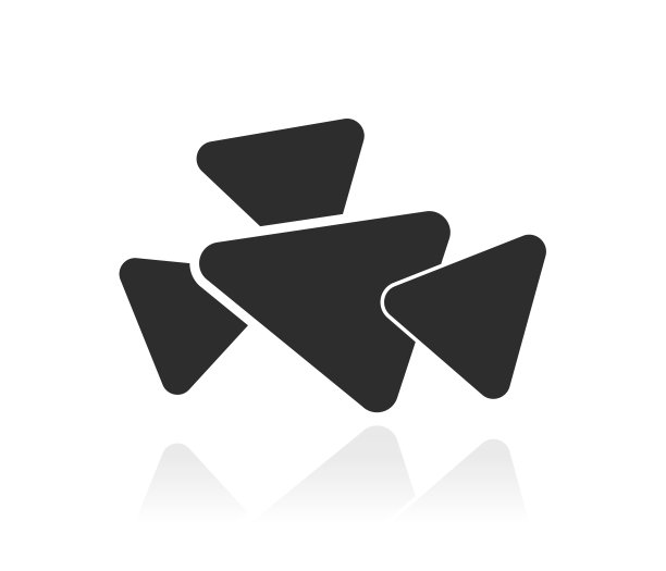 三角形箭头形成拼贴概念图片下载