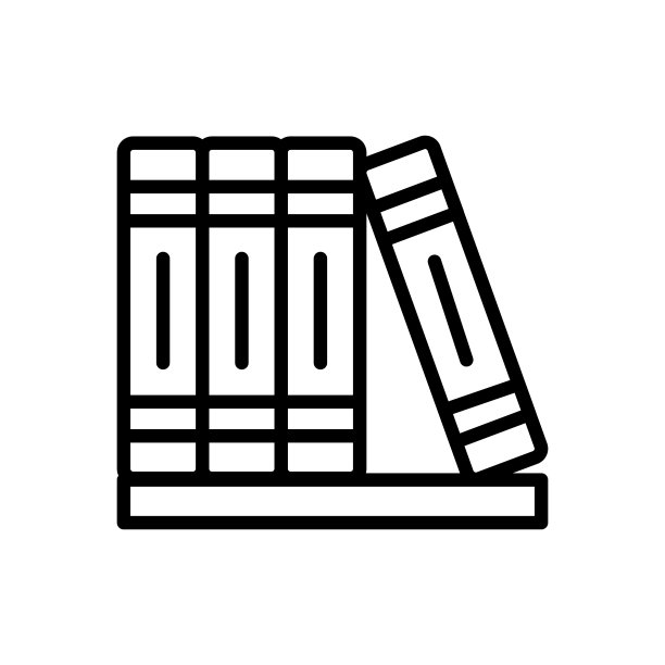 矢量图书馆图标标志图片下载