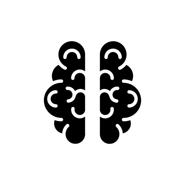 脑电波矢量图标标志图片下载