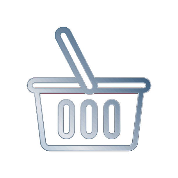 插图矢量图形的购物篮图标图片下载
