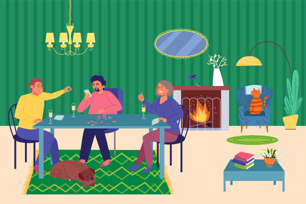 家赌场一群人一起玩图片下载