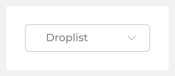 普通的droplist UI元素模板图片下载