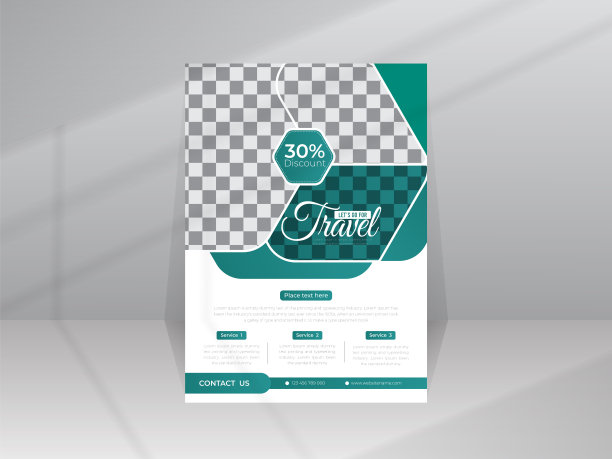 旅游和旅游销售传单模板设计图片下载