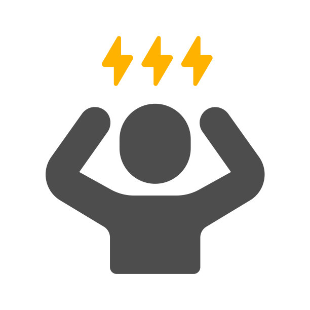 压力，挫折，愤怒矢量图标插图图片下载