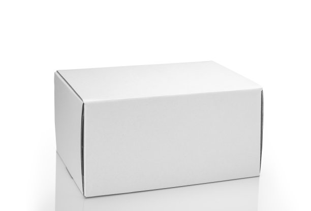 白色背景上的白框与剪辑路径图片下载