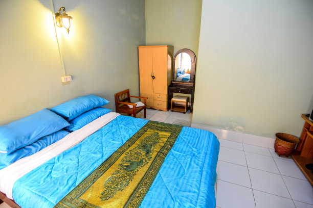 酒店房间的内部，在泰国拍摄的美丽照片，亚洲图片下载