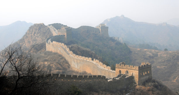 北京附近金山岭的中国长城图片下载