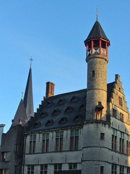 冈德(2022年12月):在节日期间参观美丽的比利时冈德市图片下载