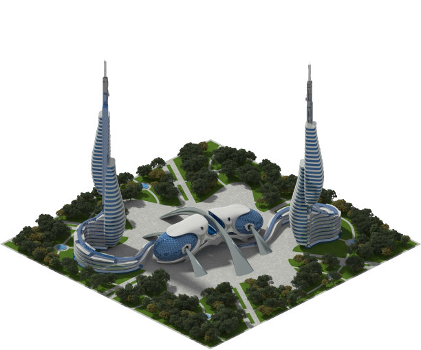 基于等距投影的未来游戏架构图片下载