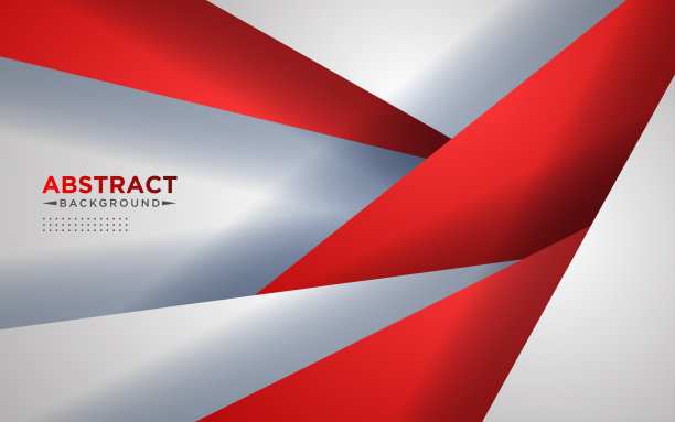 摘要红白三角形重叠层几何背景组合。eps10向量图片下载