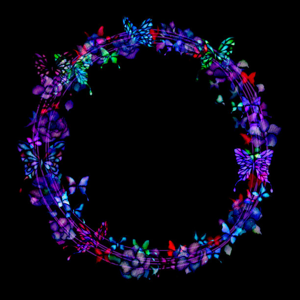 闪亮的蝴蝶BK图片下载