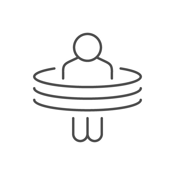 MRI扫描线轮廓图标图片下载