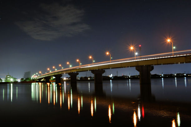 沿河夜景图片下载