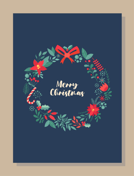 圣诞图案卡片图片下载