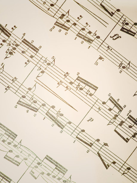 钢琴乐谱，古典音乐图片下载