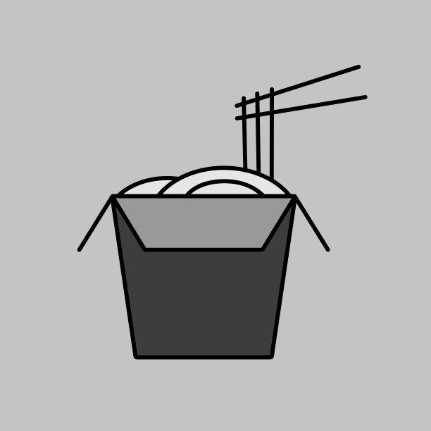 面条用筷子夹在细线盒里图片下载