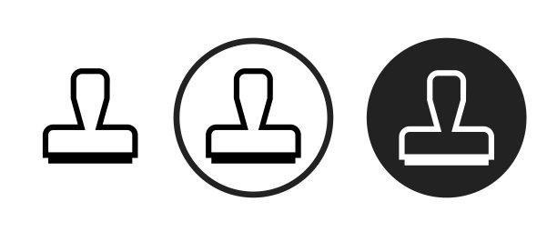 邮票图标集。网站设置图标矢量。电脑和手机图片下载