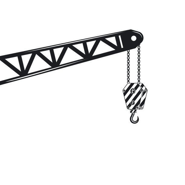 黑鹤钩图标矢量元素概念设计模板图片下载