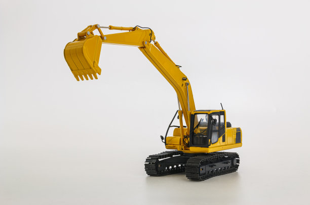 挖掘机装载机模型。图片下载