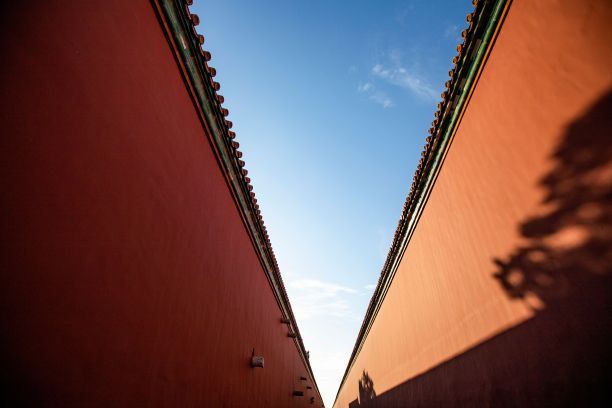 北京故宫的红墙图片下载