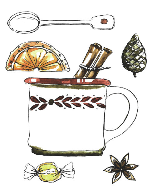 热饮热红酒。图片下载