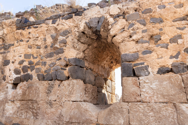 贝尔沃堡遗址：约旦河谷之上的古老 Hospitaller  堡垒（以色列境内）图片下载