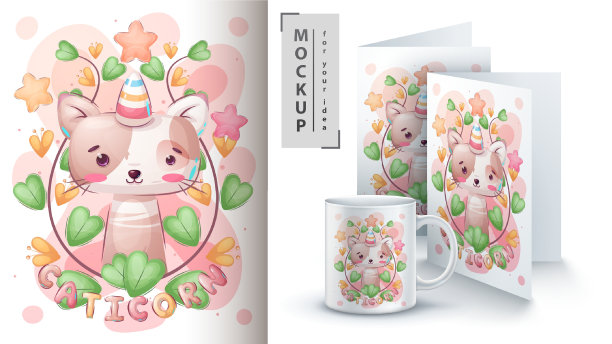 卡通人物可爱的鲶鱼，漂亮的动物想法打印t恤，海报和儿童信封，明信片。可爱的手绘风格卡塔尔康图片下载