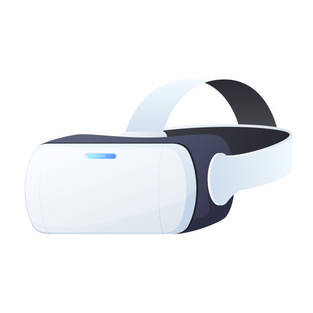 虚拟现实眼镜网络空间游戏沉浸装置等距矢量插图图片下载