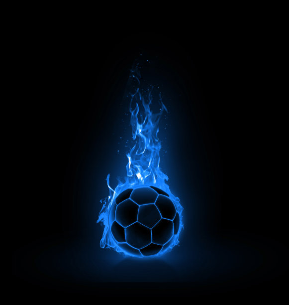 3D渲染单个黑色篮球与明亮的蓝色发光霓虹灯线坐在完全黑色的环境图片下载