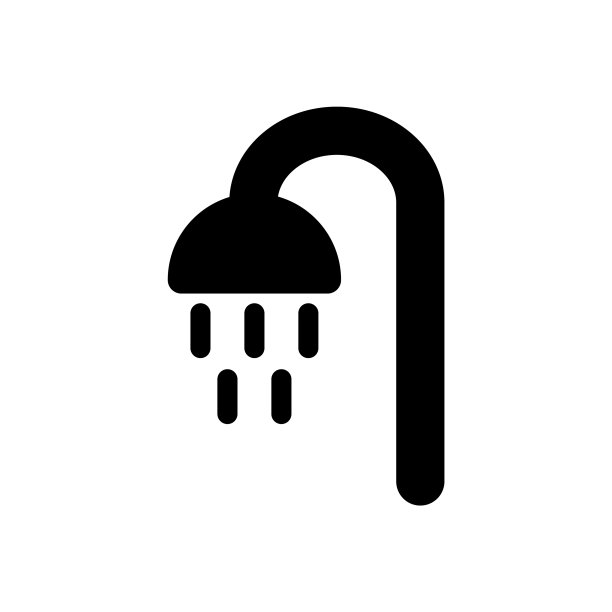 淋浴间图标或浴室图标图片下载