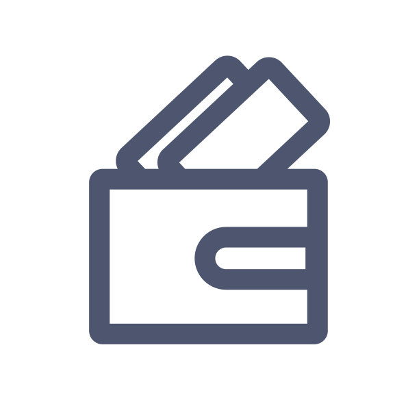 钱包和钞票图标图片下载