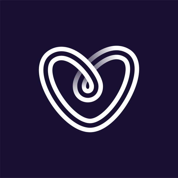 V字标志由两条白色平行线在黑色背景上制成。无限循环图标。图片下载