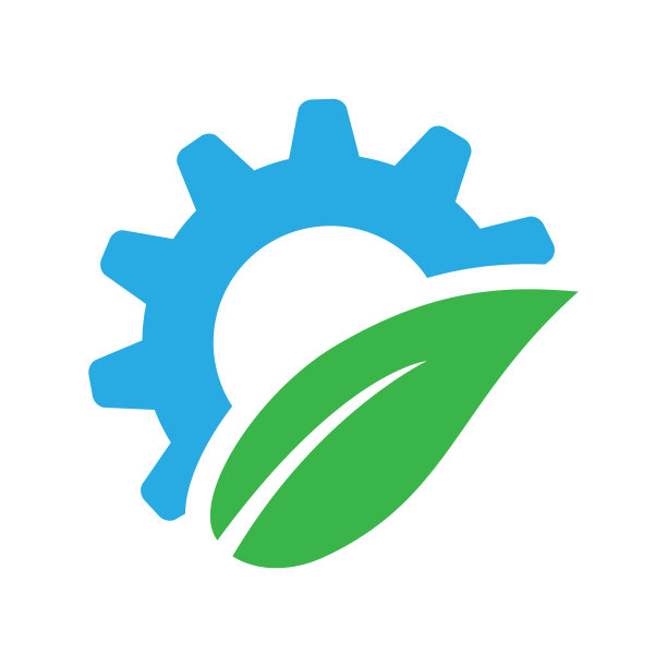 叶片齿轮标志，齿轮标志叶片标志图片下载