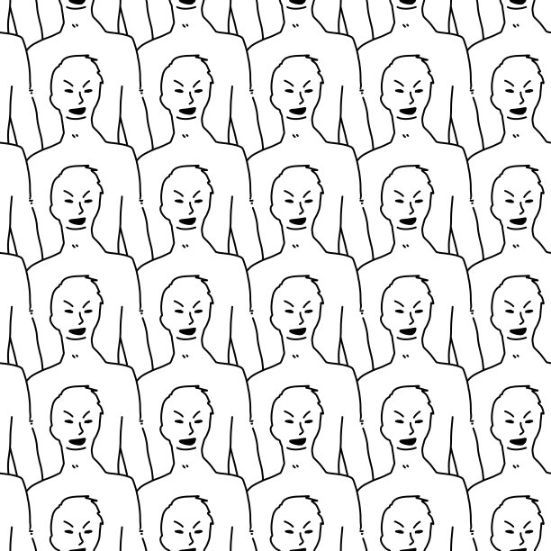 无缝模式的人卡通图片下载