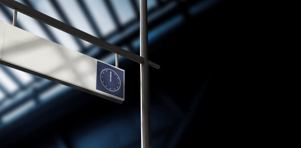 12点钟。时钟标志机场出发信息板图片下载