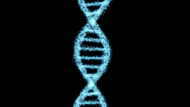 DNA序列，发光的DNA编码结构图片下载